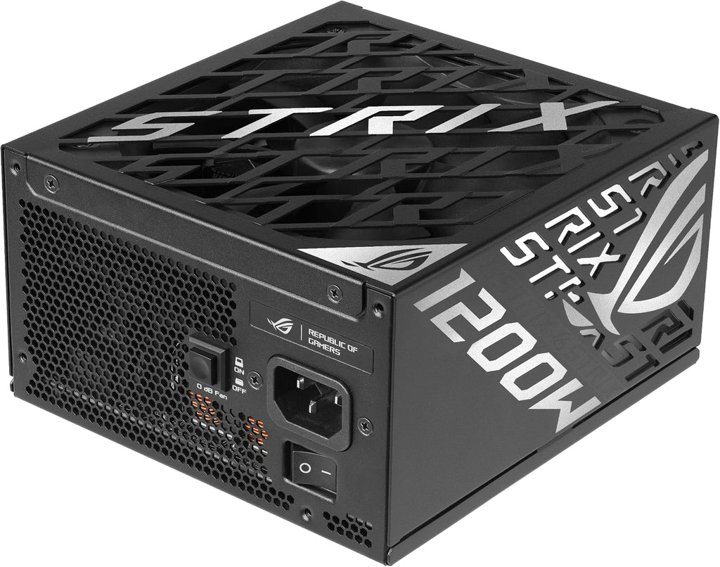 ROG Strix 1200W Platinum (Fully Modular Power Supply, 80 plus Platinum Certified, ATX 3.1, Gan MOSFET, Gpu-First Intelligent Voltage Stabilizer, 10-Year Warranty)