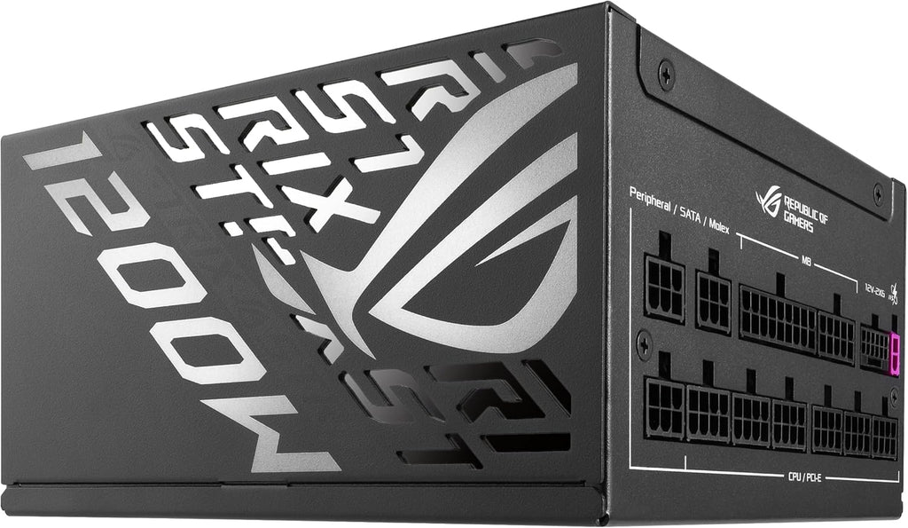 ROG Strix 1200W Platinum (Fully Modular Power Supply, 80 plus Platinum Certified, ATX 3.1, Gan MOSFET, Gpu-First Intelligent Voltage Stabilizer, 10-Year Warranty)