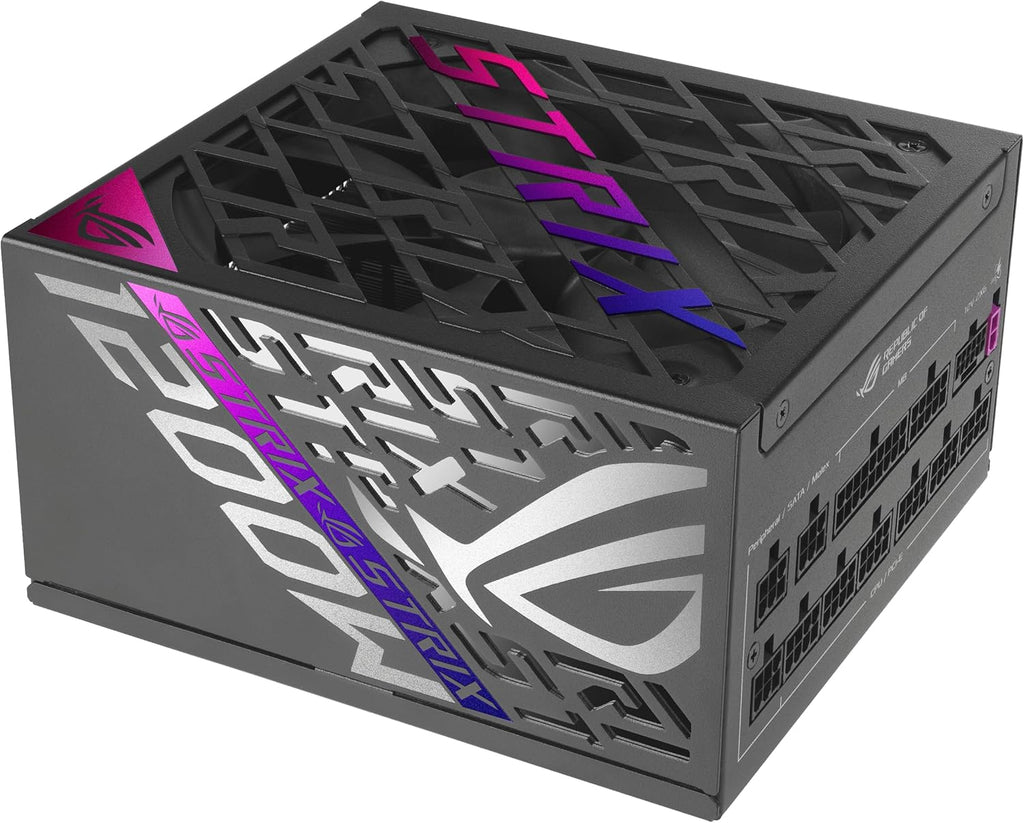 ROG Strix 1200W Platinum (Fully Modular Power Supply, 80 plus Platinum Certified, ATX 3.1, Gan MOSFET, Gpu-First Intelligent Voltage Stabilizer, 10-Year Warranty)