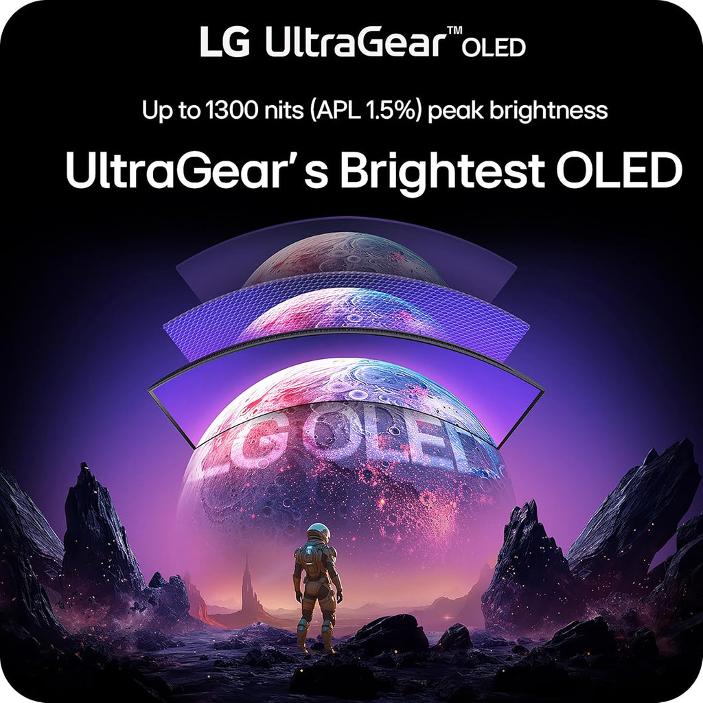 LG 45GX900A-B 45-Inch Ultragear WQHD (3440 X 1440) OLED Curved Gaming Monitor, 240Hz, 0.03Ms, NVIDIA G-Sync, VESA Displayhdr True Black 400, HDMI 2.1, Displayport, USB Type-C PD 65W, Black