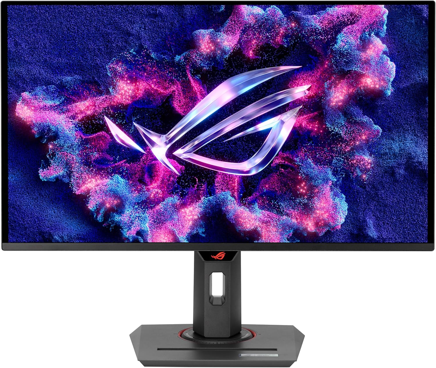 ROG Strix 26.5” 1440P QD-OLED Gaming Monitor (XG27ACDNG) -QHD (2560X1440), 360Hz, 0.03Ms, Custom Heatsink, OLED Care+, G-SYNC Compatible, 99% DCI-P3, Displaywidget, AI Gaming, 3Yr Warranty