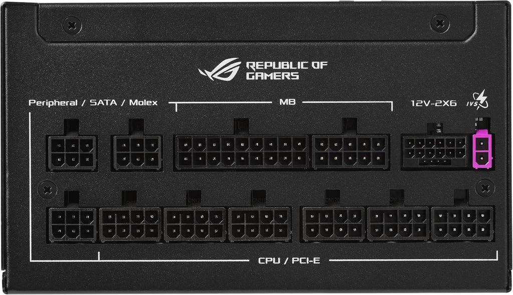 ROG Strix 1200W Platinum (Fully Modular Power Supply, 80 plus Platinum Certified, ATX 3.1, Gan MOSFET, Gpu-First Intelligent Voltage Stabilizer, 10-Year Warranty)